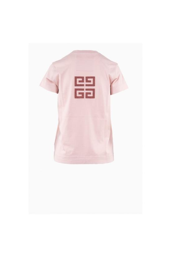  지방시 반팔 티셔츠 BW707Y3Z85 682 Pink - GIVENCHY