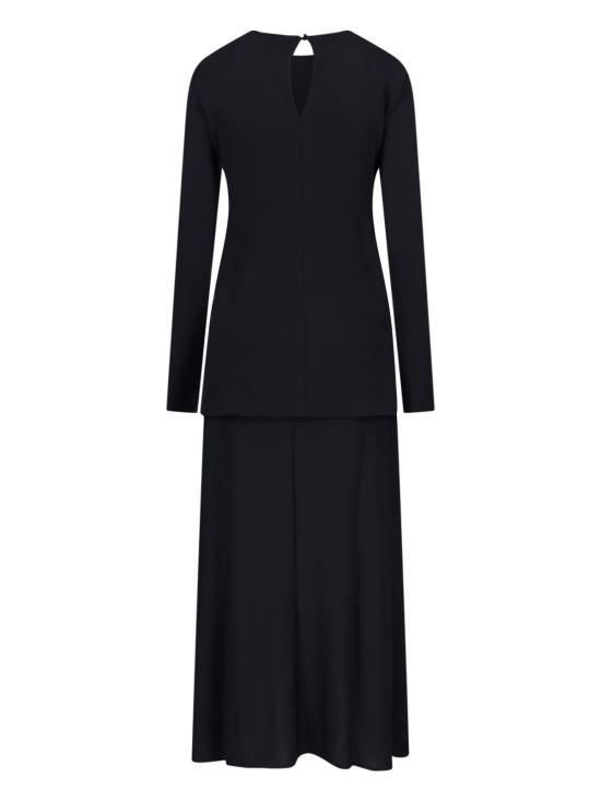 25FW 질샌더 롱 원피스 J04CT0110 J65016 001 Black - JIL SANDER