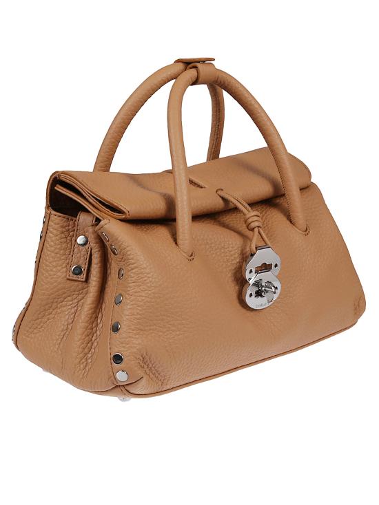 25FW 자넬라토 토트백 DOTTA CENTAURO SMALL BROWN AMARETTO Leather Brown - ZANELLATO