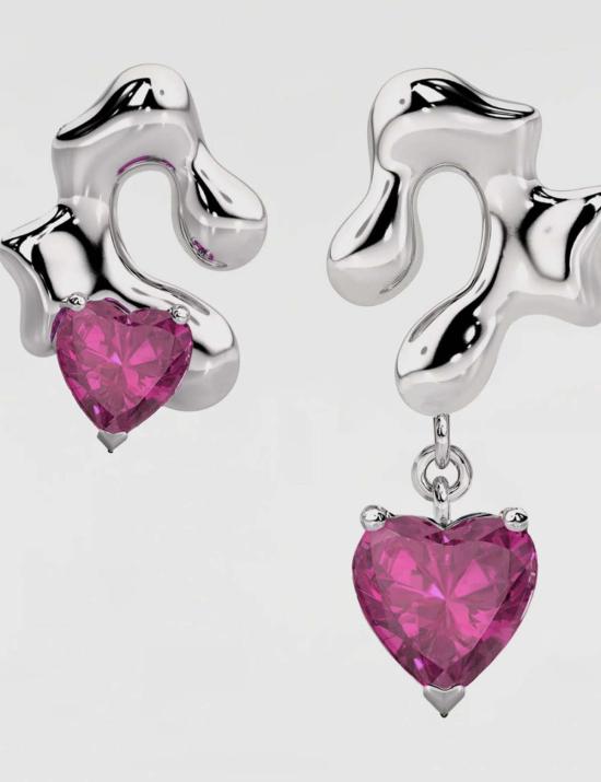  Steff Eleoff 이어링 스테프 엘레오프 하트 인 퀘스천 귀걸이