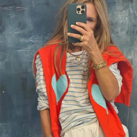  케리 로센탈 긴팔 티셔츠 케리 로젠탈 긴팔 스트라이프 티셔츠 - KERRI ROSENTHAL