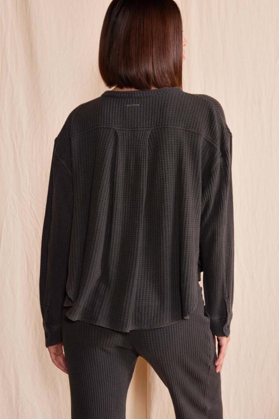  피플 오브 레이저 블라우스 People Of Leisure 퀸 와플 탑 - PEOPLE OF LAISURE