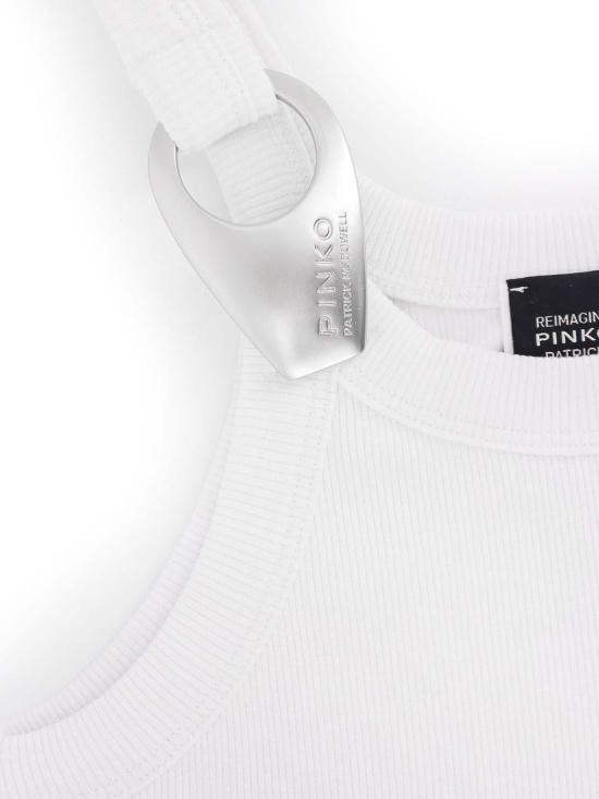  핑코 민소매 티셔츠 105082A2JKZ04 White - PINKO