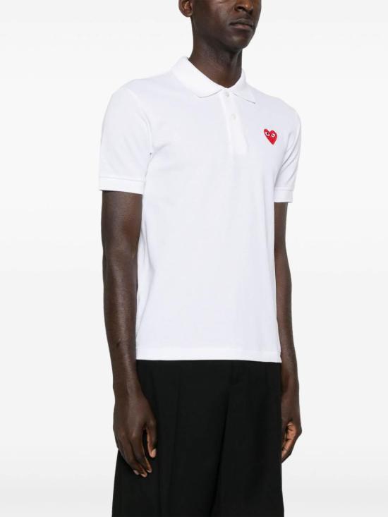 26SS 꼼데가르송 폴로 티셔츠 AXT0065 White - COMME DES GARCONS