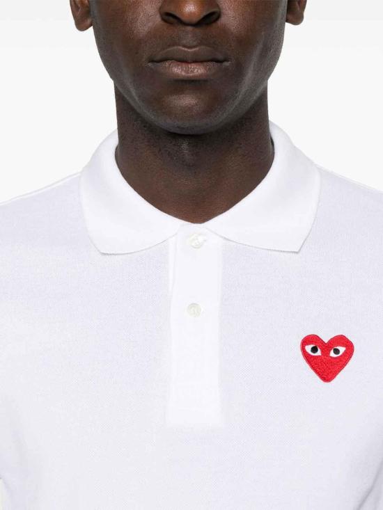26SS 꼼데가르송 폴로 티셔츠 AXT0065 White - COMME DES GARCONS