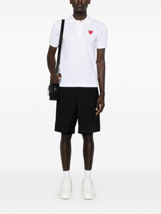 26SS 꼼데가르송 폴로 티셔츠 AXT0065 White - COMME DES GARCONS