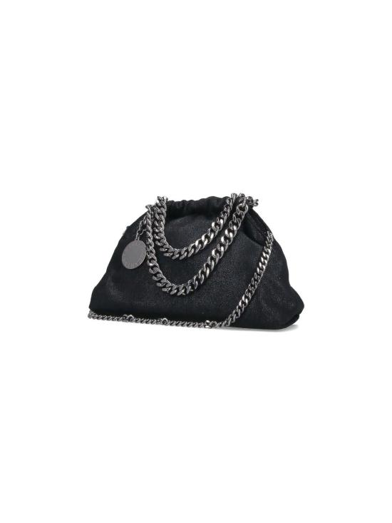 25FW 스텔라 맥카트니 팔라벨라 드로스트링 숄더백 7B0144W91321000 Black - STELLA MCCARTNEY