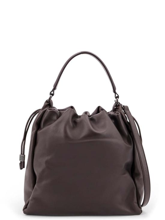 26SS 브루넬로 쿠치넬리 소프트 가죽 멜로우 버킷 백 MBGPD3611C8279 Dark Brown - BRUNELLO CUCINELLI
