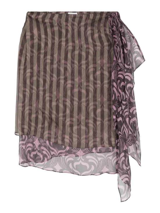  드리스 반 노튼 미디 스커트 2410108428105 White