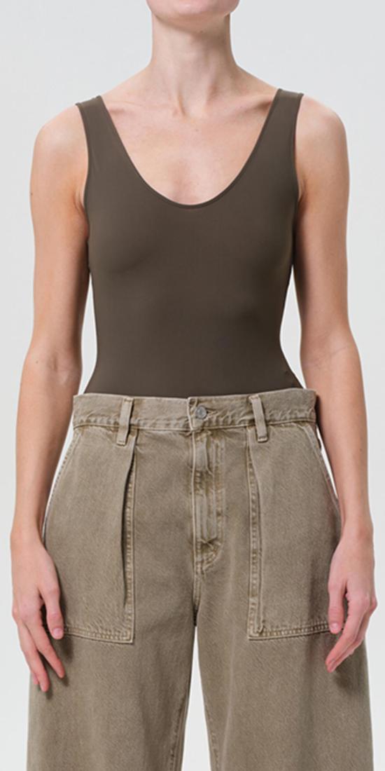  에이골디 바디수트 티셔츠 아골데 토라 탱크 바디수트 - AGOLDE