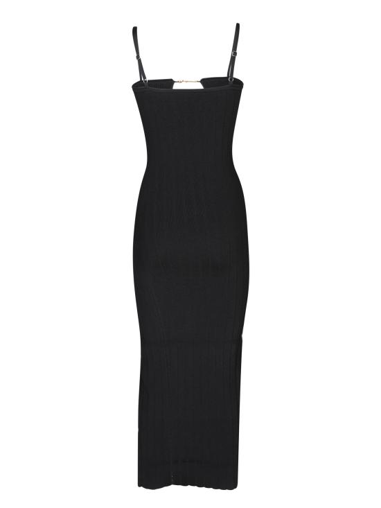 25FW 자크뮈스 롱 원피스 241KN358 2355 990 Black - JACQUEMUS