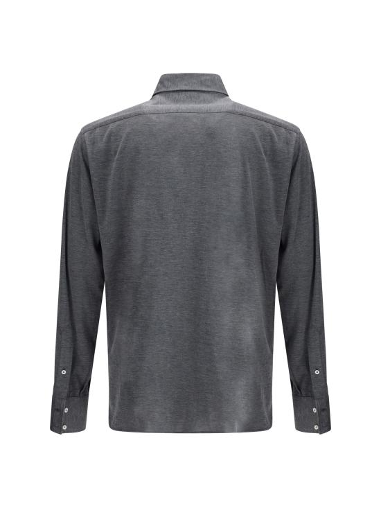 25FW 브루넬로 쿠치넬리 긴팔 셔츠 MH8366686 C572 GREY - BRUNELLO CUCINELLI