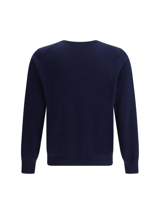 25FW 브루넬로 쿠치넬리 스웨터 M2200100 CW425 BLUE - BRUNELLO CUCINELLI