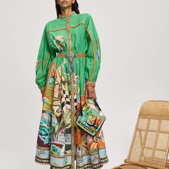  알레메 숏 원피스 알에메 럭키 페이스 셔츠드레스