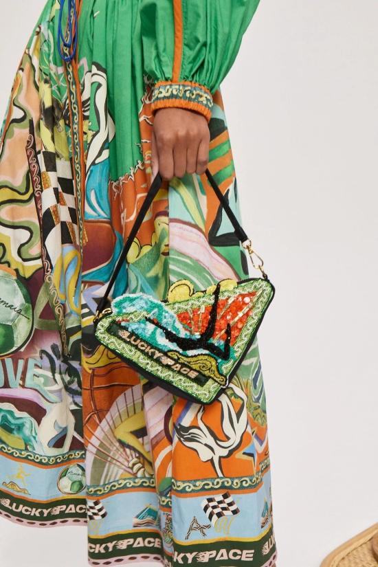  알레메 숏 원피스 알에메 럭키 페이스 셔츠드레스 - ALEMAIS