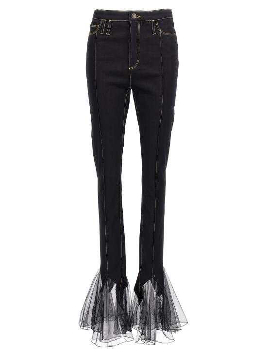  넨시 도자카 데님 팬츠 NDAW24DEN014BLACKOVERDYE Black