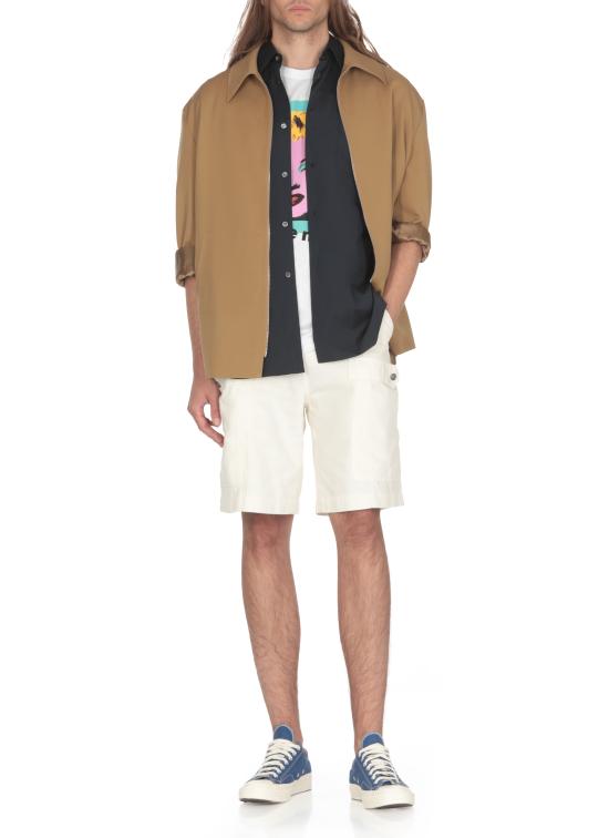 25SS 꼼데가르송 반팔 셔츠 FZB071PER2 NAVY DOM - COMME DES GARCONS