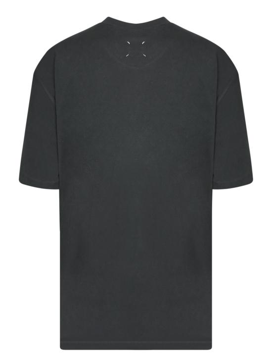 25SS 마르지엘라 자수 로고 티셔츠 S50GC0705 S24567 969 Black - MAISON MARGIELA
