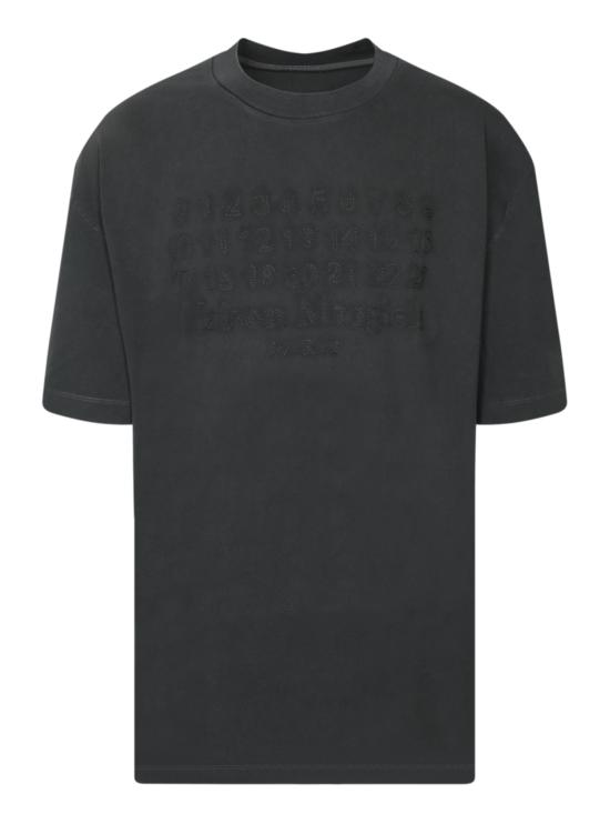 25SS 마르지엘라 자수 로고 티셔츠 S50GC0705 S24567 969 Black
