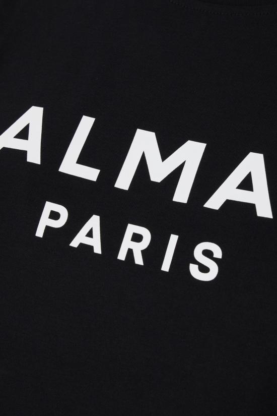 26SS 발망 반팔 티셔츠 BF1EF005BB02 EAB NOIRBLANC - BALMAIN