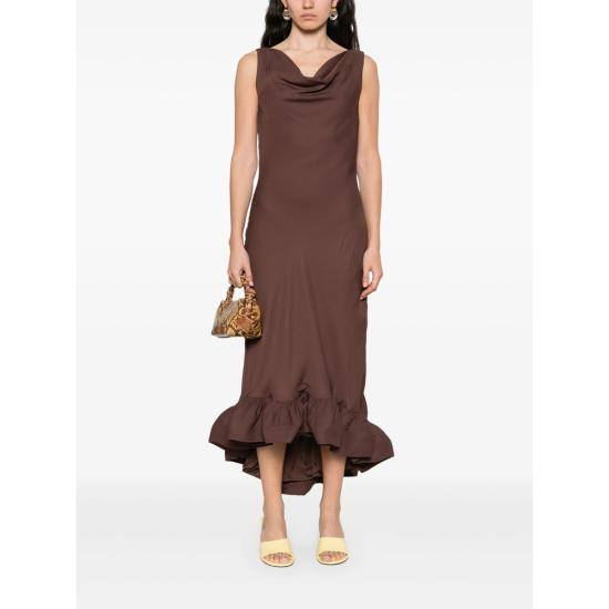 25FW Malina 롱 원피스 12248492 ALIA CHOCO BROWN - MALINA
