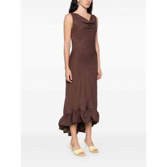 25FW Malina 롱 원피스 12248492 ALIA CHOCO BROWN - MALINA