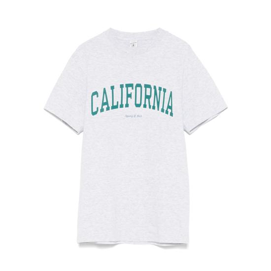 25FW 스포티앤리치 반팔 티셔츠 TO043622501GY HEGRE GREY