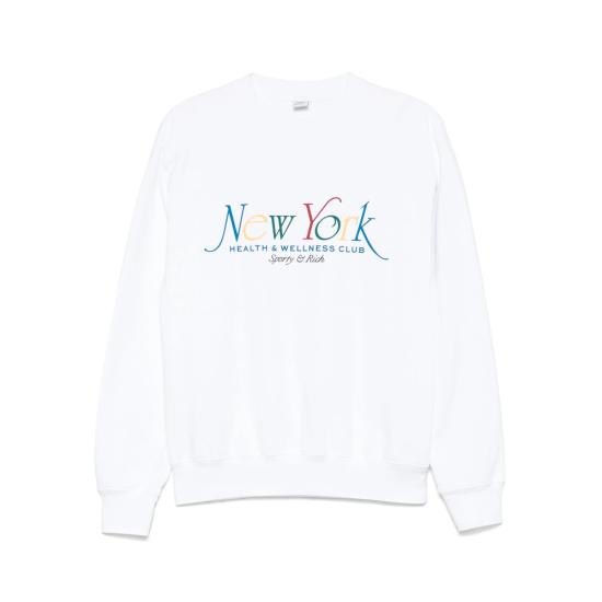 25FW 스포티앤리치 긴팔 티셔츠 ST071622034WH WHITE