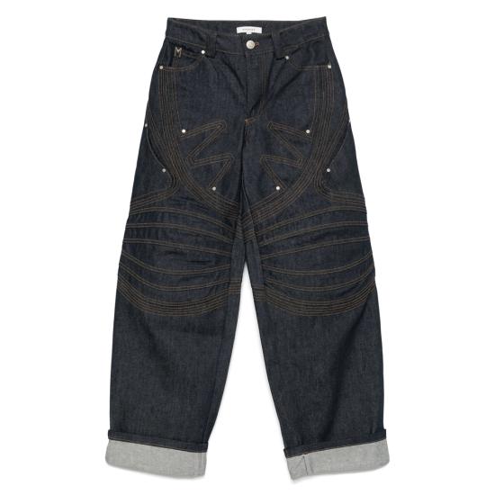 25SS Markgong 데님 팬츠 25SS076PT806 NAVY BLUE