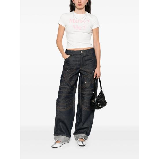 25SS Markgong 데님 팬츠 25SS076PT806 NAVY BLUE - MARKGONG