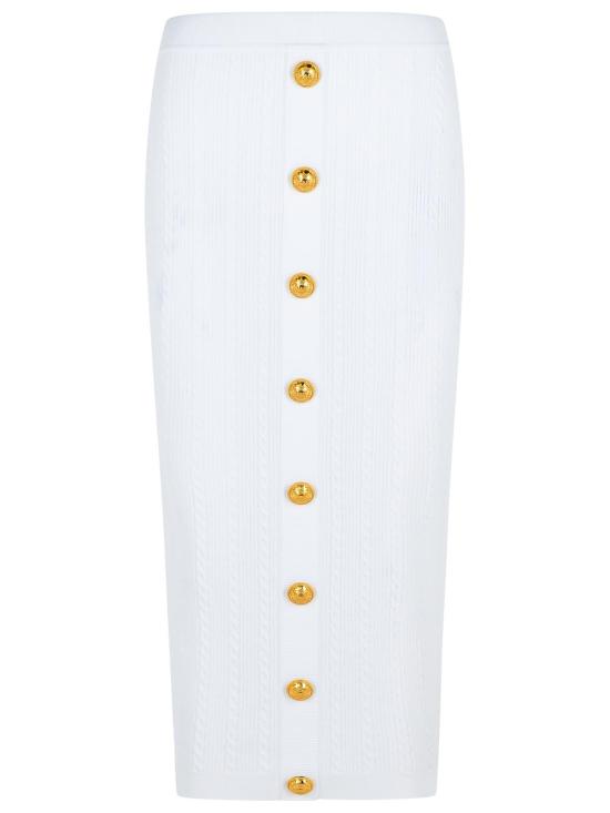 25FW 발망 미디 스커트 FF1LD066KI500FA White