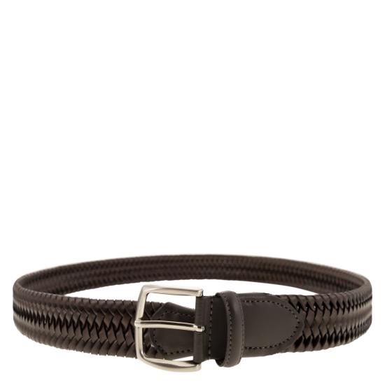 25FW 알베르토루티 벨트 ELASTICO CERATO NEW BROWN