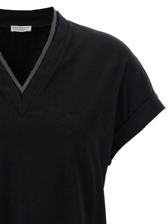 26FW 브루넬로 쿠치넬리 탑 MPT18BD222C101 Black - BRUNELLO CUCINELLI