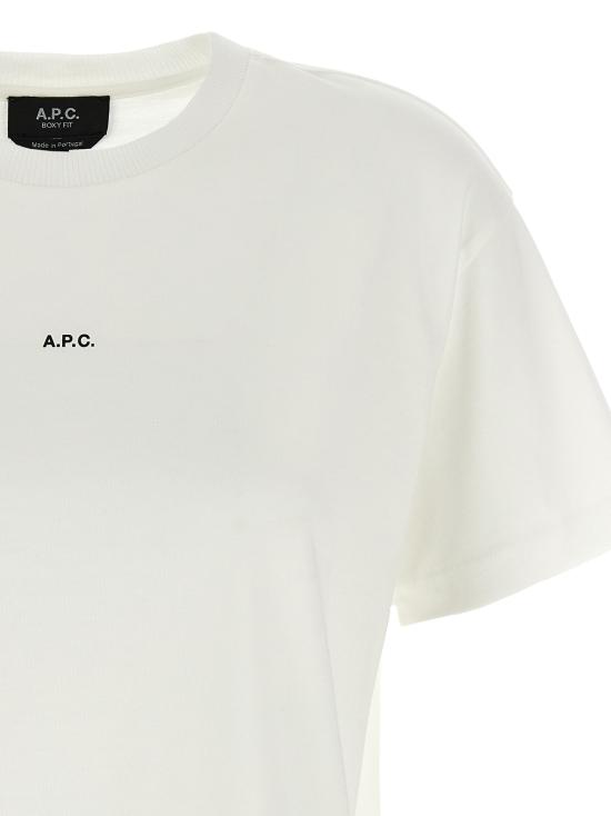 26FW 아페쎄 탑 COHBWF26387TAG White Black - A.P.C.