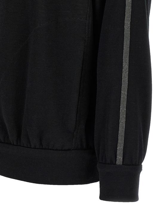 25FW 브루넬로 쿠치넬리 긴팔 티셔츠 MP828SM606C9185 Black - BRUNELLO CUCINELLI