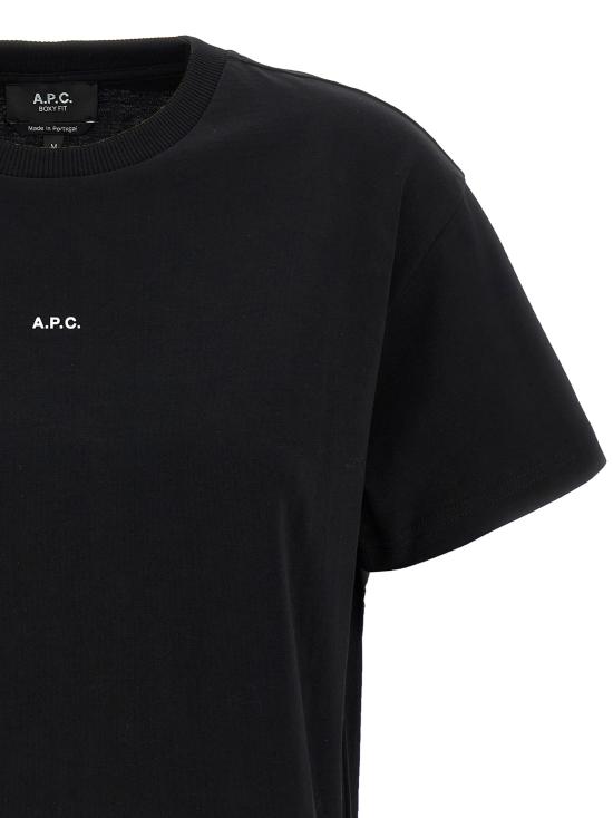 26FW 아페쎄 탑 COHBWF26387TZC White Black - A.P.C.