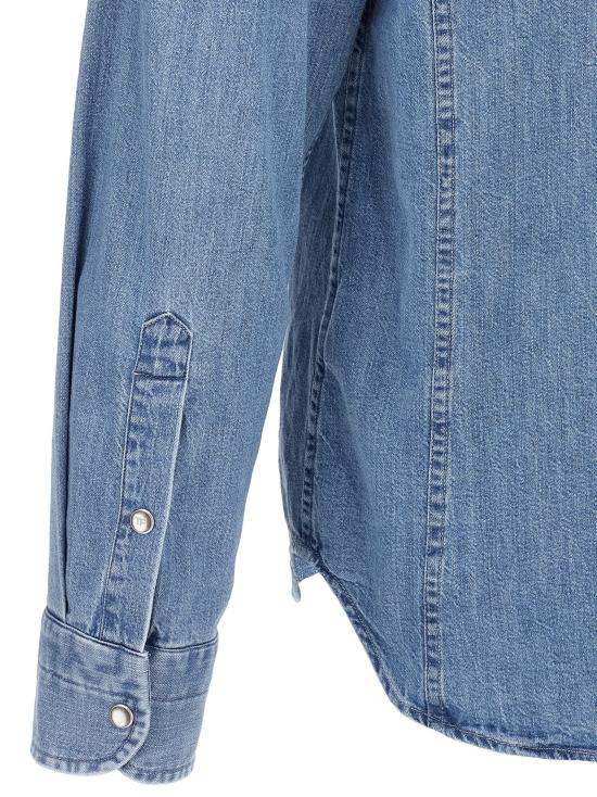 25FW 톰포드 긴팔 셔츠 HDS001FMC239HB414 Blue - TOMFORD