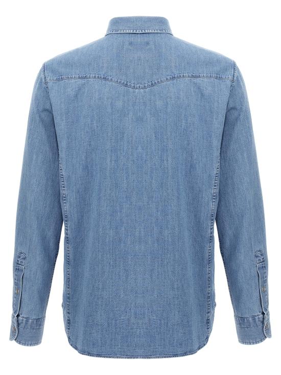 25FW 톰포드 긴팔 셔츠 HDS001FMC239HB414 Blue - TOMFORD