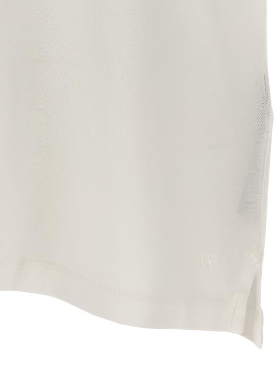 25FW 톰포드 폴로 티셔츠 JPS011JMT013AW002 White - TOMFORD