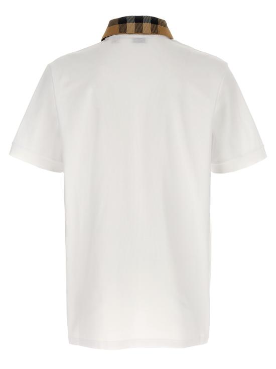 25FW 버버리 코튼 폴로 셔츠 8071621WHITE White - BURBERRY