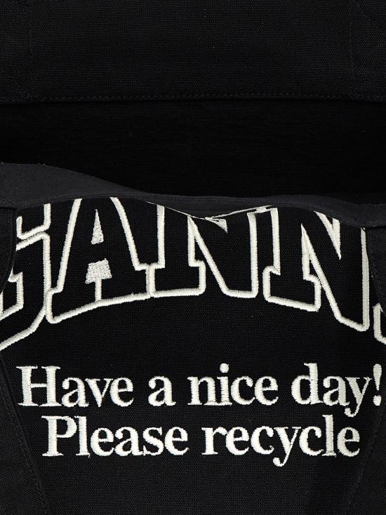 26SS 가니 이지 토트백 A6647252 White Black - GANNI