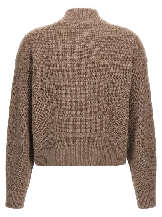 25FW 브루넬로 쿠치넬리 터틀넥 MBM738204PC507 Brown - BRUNELLO CUCINELLI