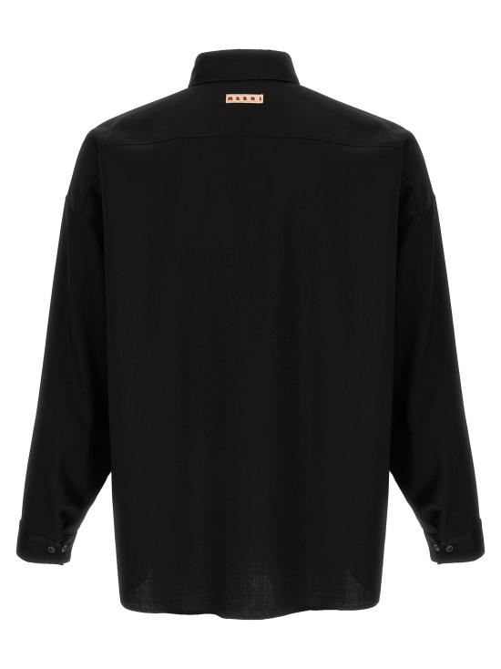 25FW 마르니 긴팔 셔츠 CUMU0061X3TW83900N99 Black - MARNI