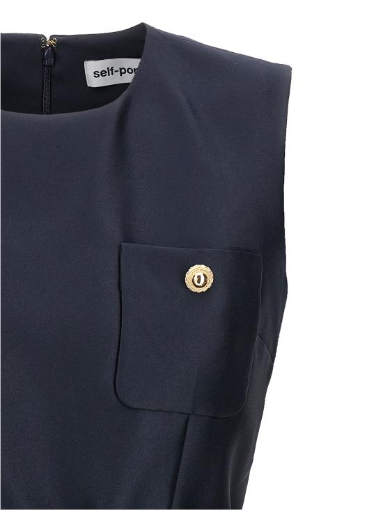 25FW 셀프 포트레이트 숏 원피스 PF25017SBLBLUE Blue - SELF PORTRAIT