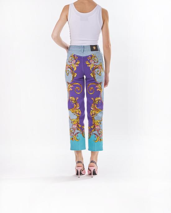 25SS 베르사체 데님 팬츠 78HAB5P5 ES140L54 322 MULTICOLOR - VERSACE