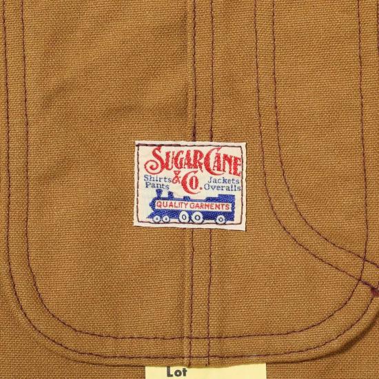  슈가케인 자켓 사탕수수 Sc15657 13온스 브라운 덕 작업용 코트 - SUGAR CANE