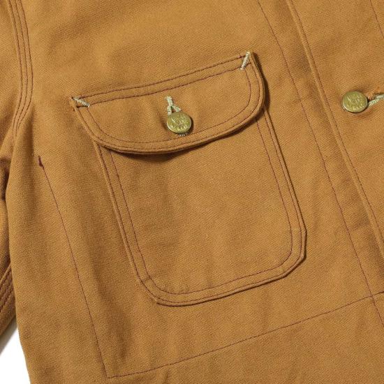  슈가케인 자켓 사탕수수 Sc15657 13온스 브라운 덕 작업용 코트 - SUGAR CANE