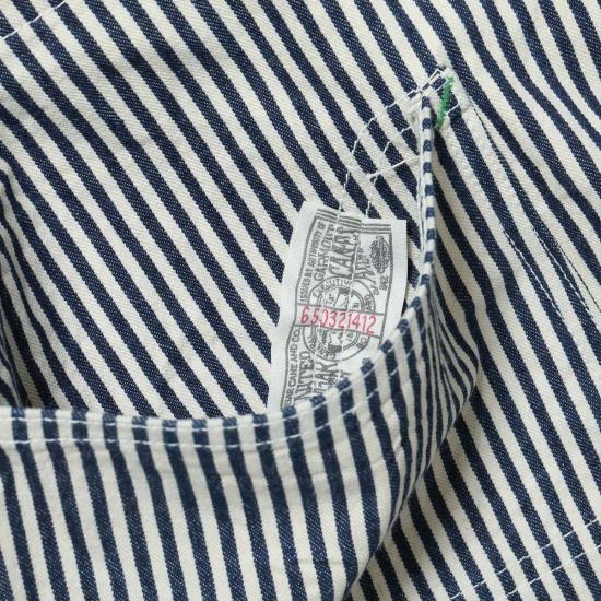  슈가케인 자켓 사탕수수 Sc15656 11온스 히코리 스트라이프 작업용 코트 - SUGAR CANE