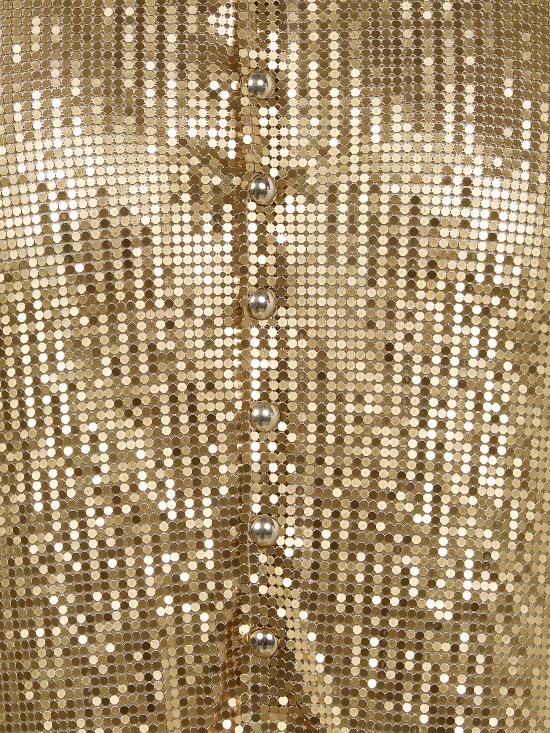 25FW 파코라반 숏 스커트 25PIJU012MH0006 097 P794 NEW GOLD - PACO RABANNE