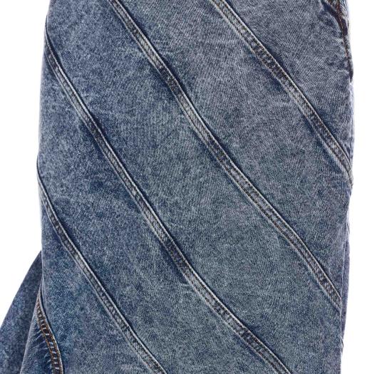 25SS 알라이아 미디 스커트 AA9J2283T535A 524 Blue - ALAIA